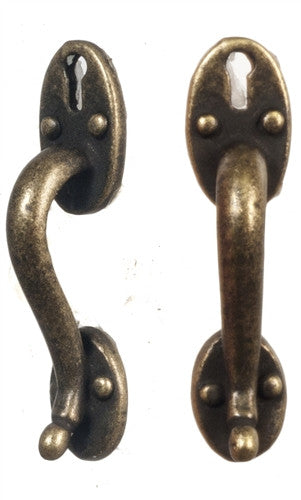 Door Pulls, Antique Finish, Pair