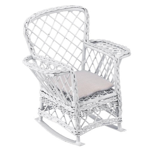 Rocker, Wicker Style with Magazine Holder
