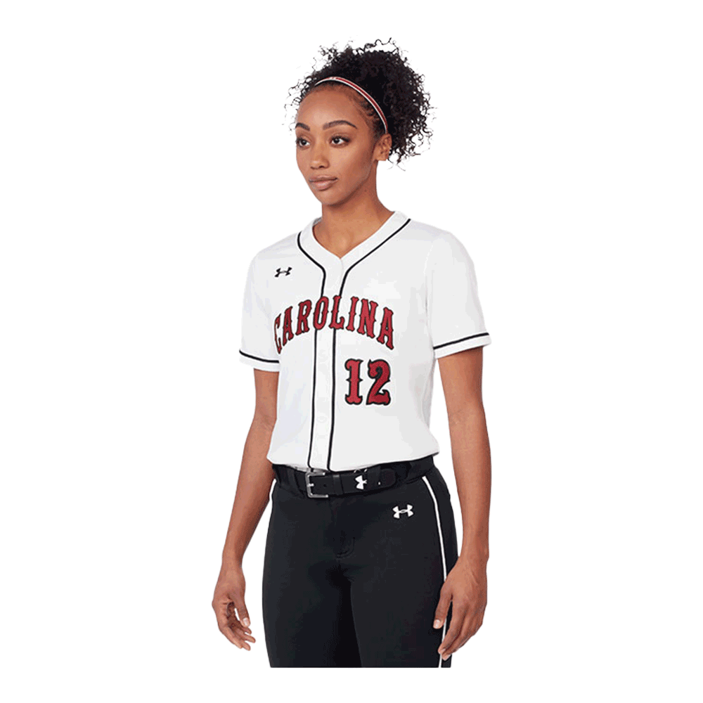 UA Women's Icon Faux Placket Softball Jersey